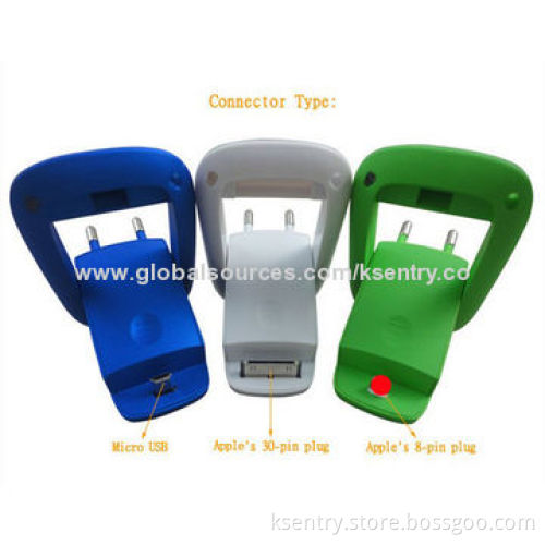 2014 New Designed Portable Flip Wall Stand Charging station with Keychain